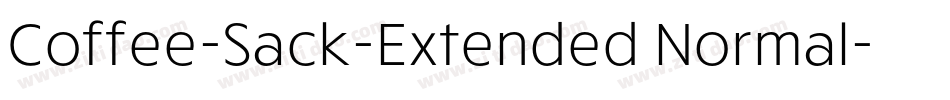 Coffee-Sack-Extended Normal字体转换